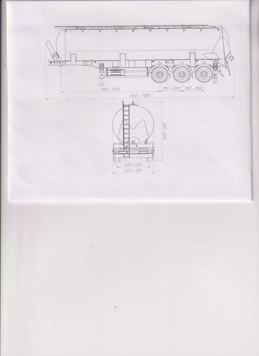 مقطورة خزان المواد السائبة PЦ-2-3