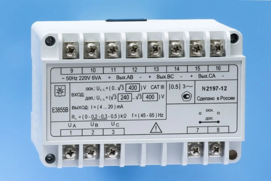 محول قياس الجهد للتيار الثلاثي الطور E3855