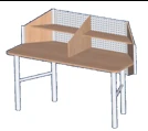 Two-Seater Reading Table 1646x690x1150 mm