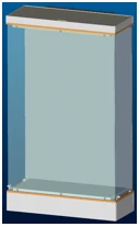 واجهة عرض حائطية (بدون رفوف) 1000 × 400 × h 1700