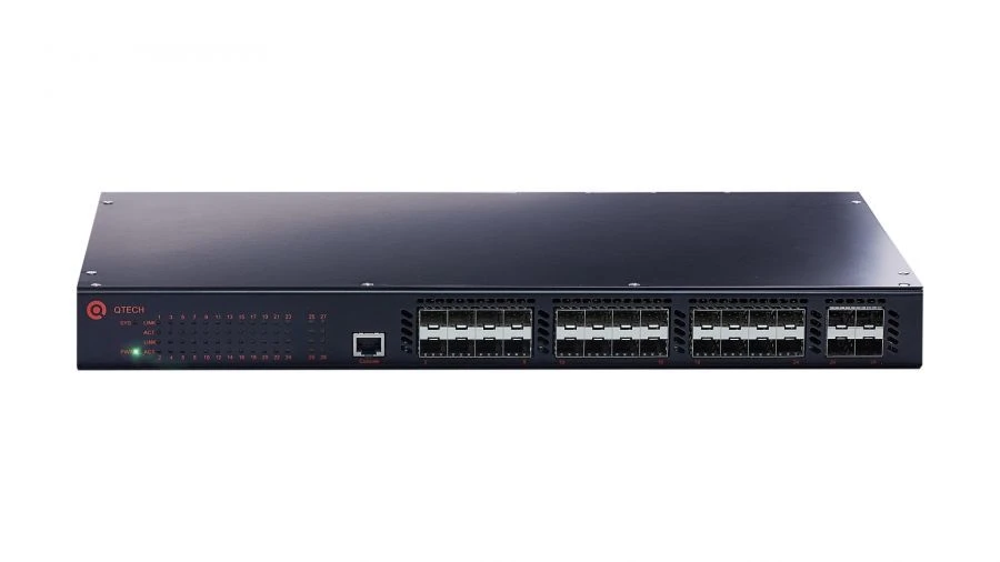 محول طبقة 3 مدارة مع 24 منفذ SFP - QSW-3310-28F-DC-DC