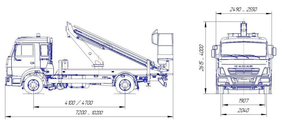 مركبة مزودة بمنصات رفع R180T، VA180T فالمش-س، النوع 57503 تعديل: 57503N