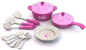 Barbie Kitchen Playset - 15-Piece Set for Kids