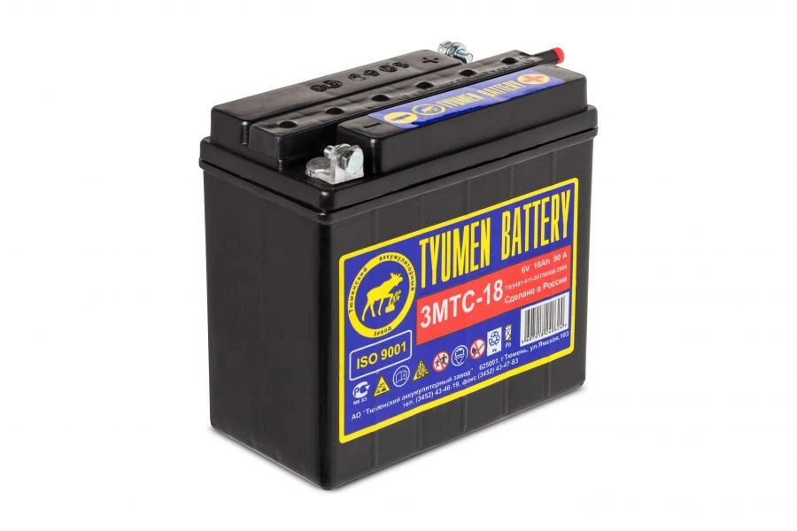 بطارية حمض الرصاص لبدء تشغيل الدراجات النارية TYUMEN BATTERY 3MTS-18