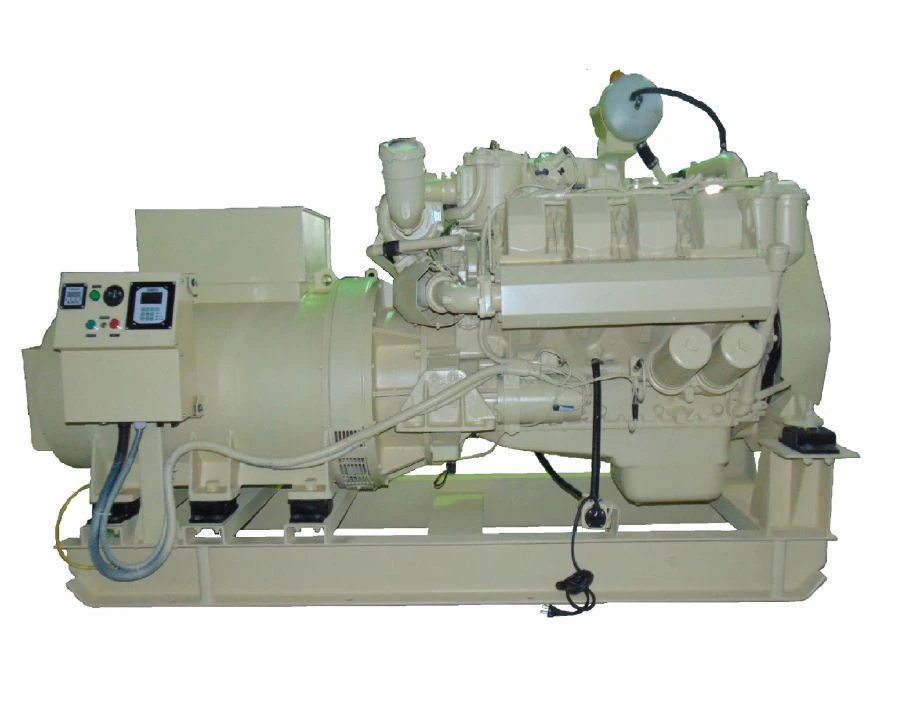مولد ديزل مساعد بحري 250 كيلو واط مع نظام تبريد مزدوج DG1A-250/1500