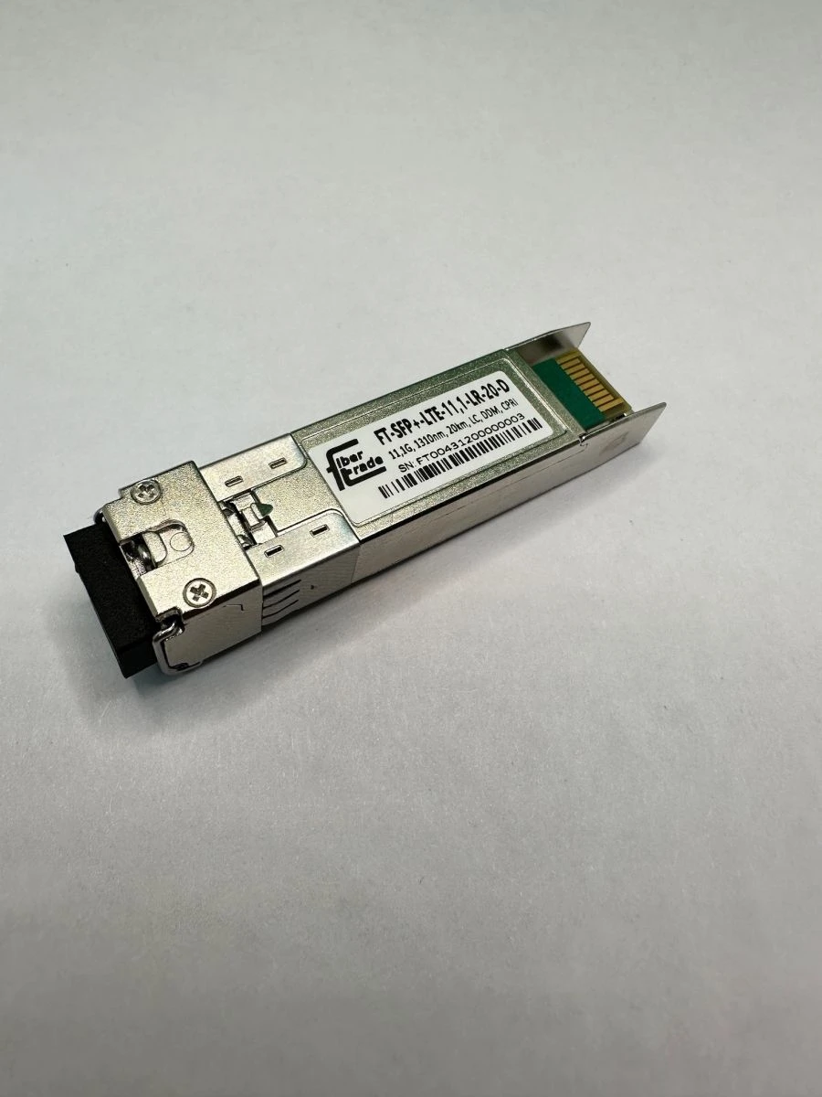 جهاز الإرسال والاستقبال الضوئي SFP+ FT-SFP+-LTE-11.1-LR-20-D