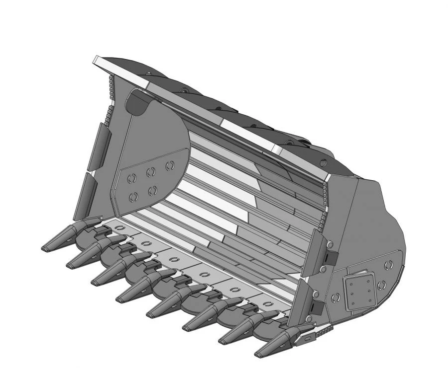 دلو صخري فائق التعزيز FLRE-45d-650/K50-LS20