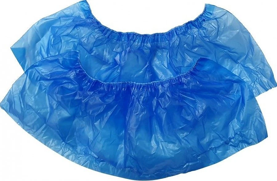 Low Polyethylene Shoe Covers (Height 14-25 cm, Length 35-41 cm)