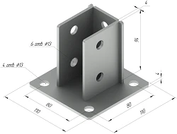 دعامة SM-F7 بأبعاد 110×110×94 مم