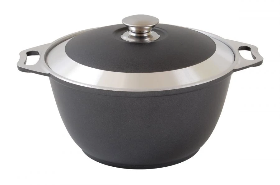 2L Cast Aluminum Pot with Non-Stick Coating by Kukmara
