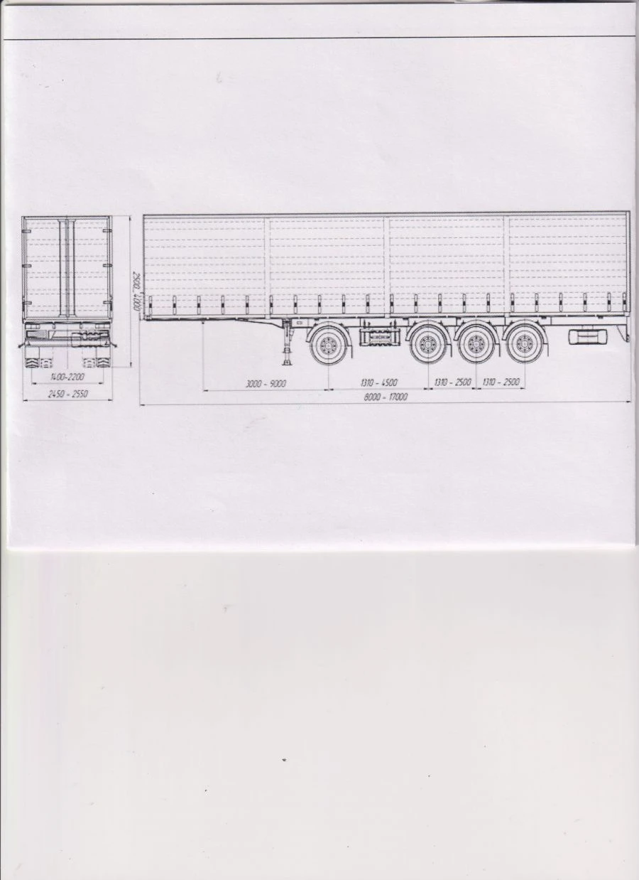 المقطورة شبه PT-4 لنقل الأحمال المتنوعة