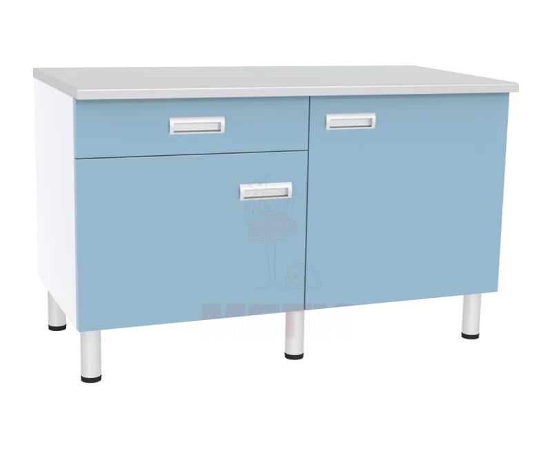 Laboratory Work Table with Two Cabinets and Shelves SL-04-MSK (SL-04-117)