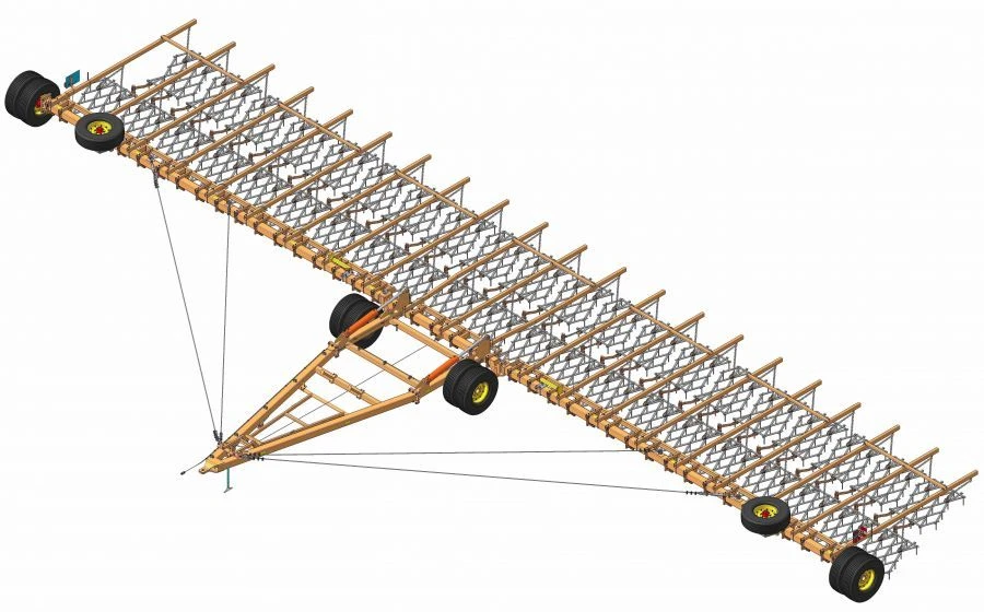 محراث الأسنان العريض بوزن BZSH-21x2