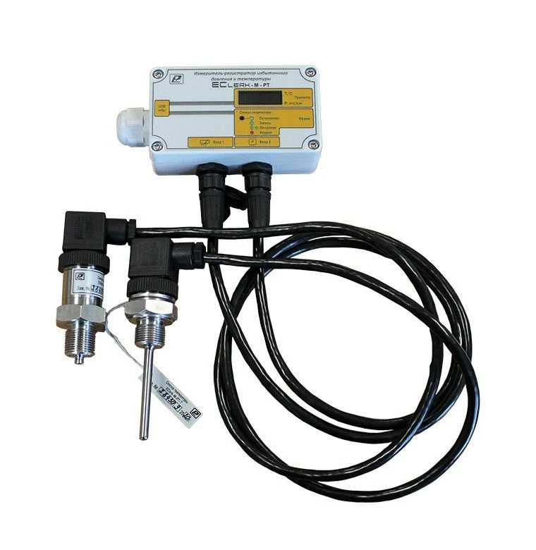 جهاز تسجيل قياس الضغط الزائد ودرجة الحرارة EClerk-M-01-PT-HP