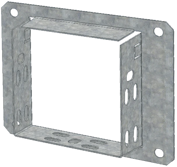 Connective Flange 100x100 for Cable Entry - CLP1CF-100-100-M-HDZ