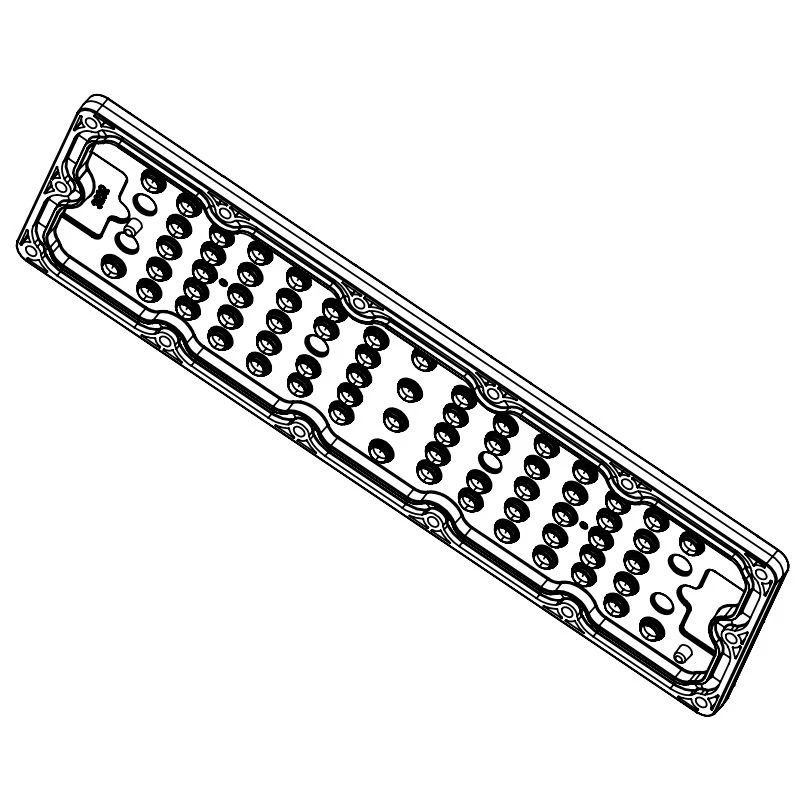 عدسة LED لمصابيح LED AMT-HB-236x70-3030(66)-30