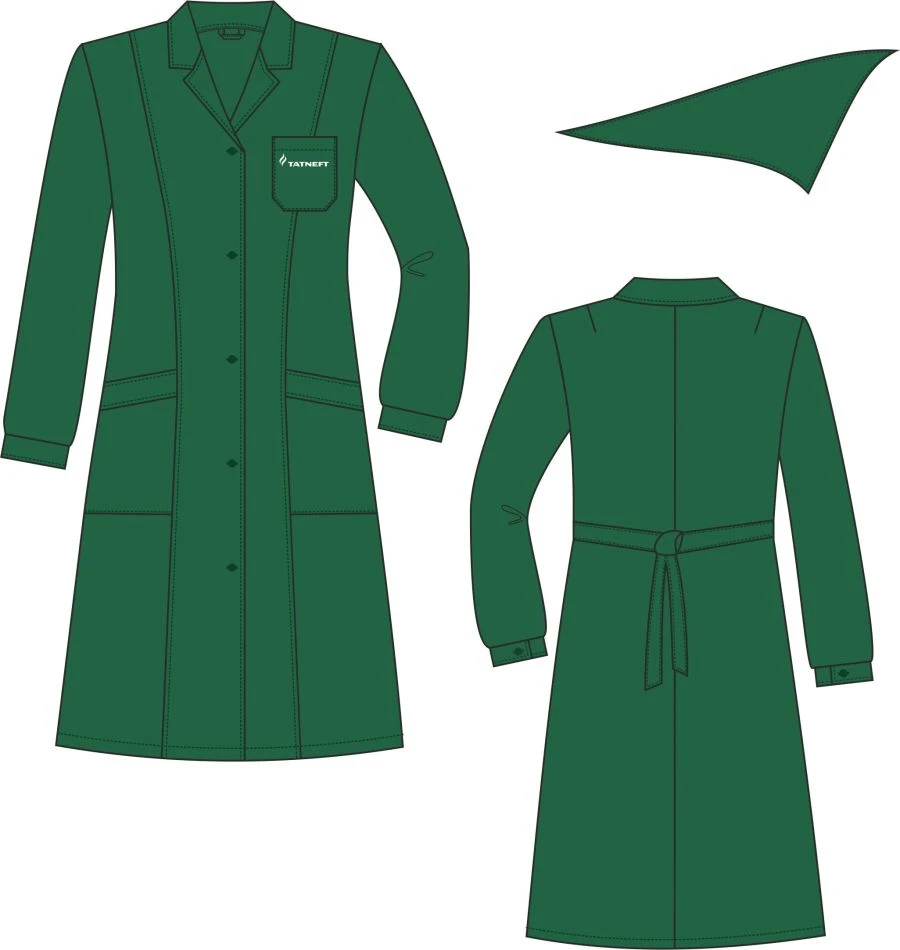 Women's Protective Work Coat for General Production Contaminants