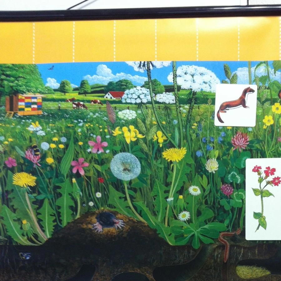 ملصق مغناطيسي "المجتمع الطبيعي في المرج