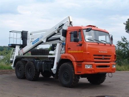 Telescopic Hydraulic Lifter AHP-29RT KAMAZ-5350 29.0M 250KG 14.5M