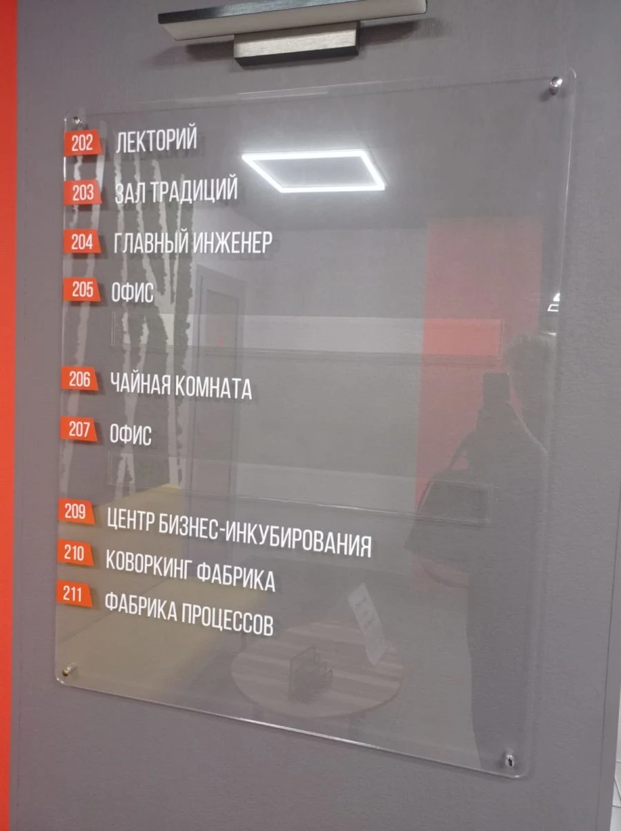 Acrylic Glass Signboard - Versatile Information Display