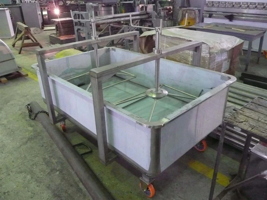 PTT Type Curd Press Trolleys for Mechanical Pressing