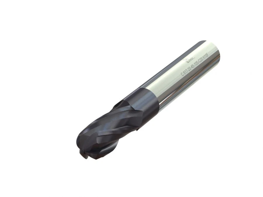 قاطع نهاية من الكربيد الصلب بأربعة شفرات مع طرف كروي C 615-4-8-51-C4