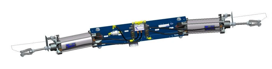 Pneumatic Door Actuator for Vehicles 40N3R63/116T1B154