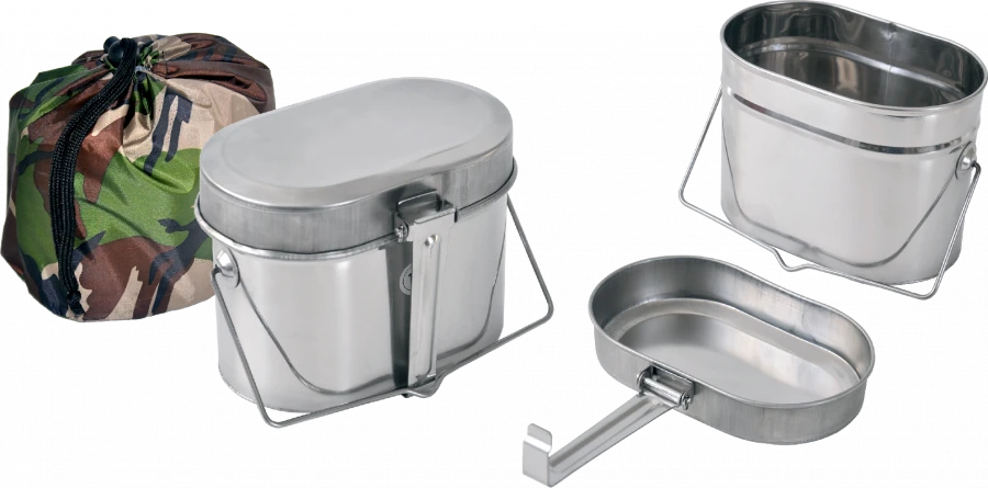 Military Cooking Pot 1.7L for Outdoor Use
