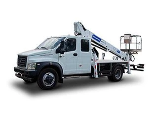 منصة العمل الهوائية الهيدروليكية AГП-22T ГАЗ-С42R33 بارتفاع 22م وسعة 300كجم