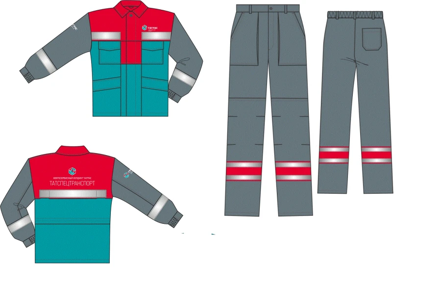 Women's Protective Suit (Jacket, Overalls, Headgear) for Industrial Use
