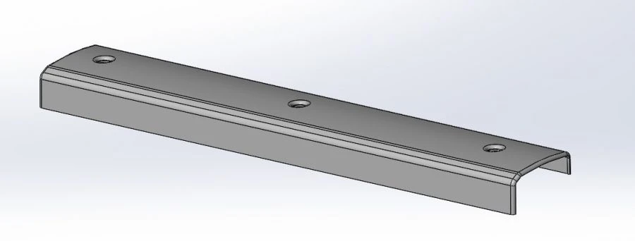 Left Support for Tractor Cabin Made of ABS Plastic - Model 210.11.16.01.013