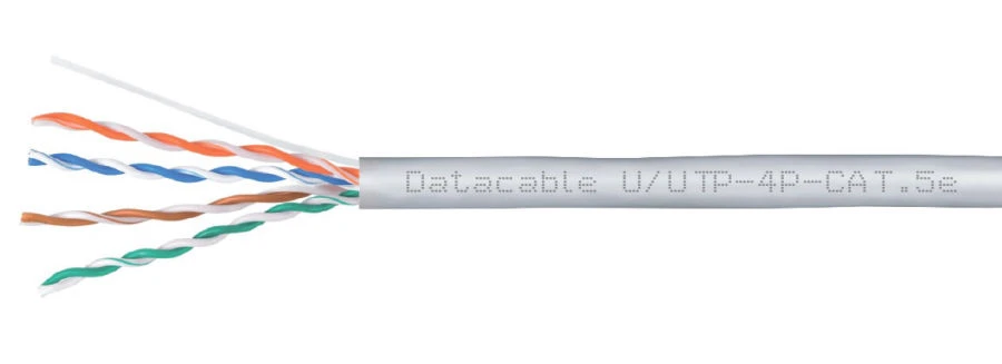 كابل اتصال متماثل لأنظمة النقل الرقمية Datacable U/UTP فئة 5e