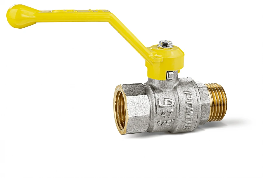LD Pride Brass Ball Valve 47.15.V-N.R.GAS