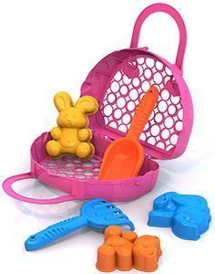 Sand Play Set #117 with 3 Molds, Rake and Scoop