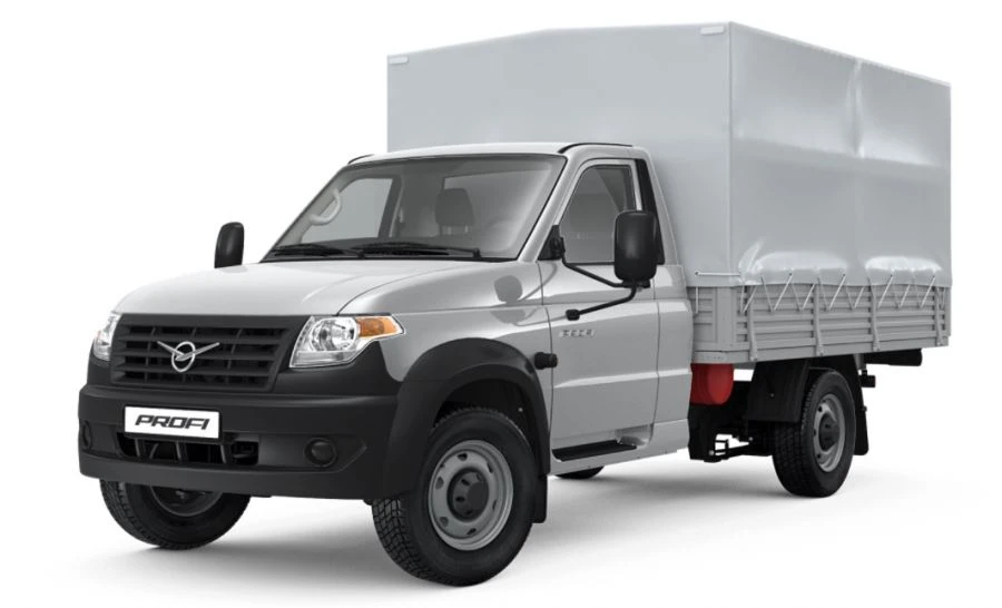 شاحنة UAZ 236021-221-20 مع كابينة تتسع لـ 3 ركاب ومنصة شحن