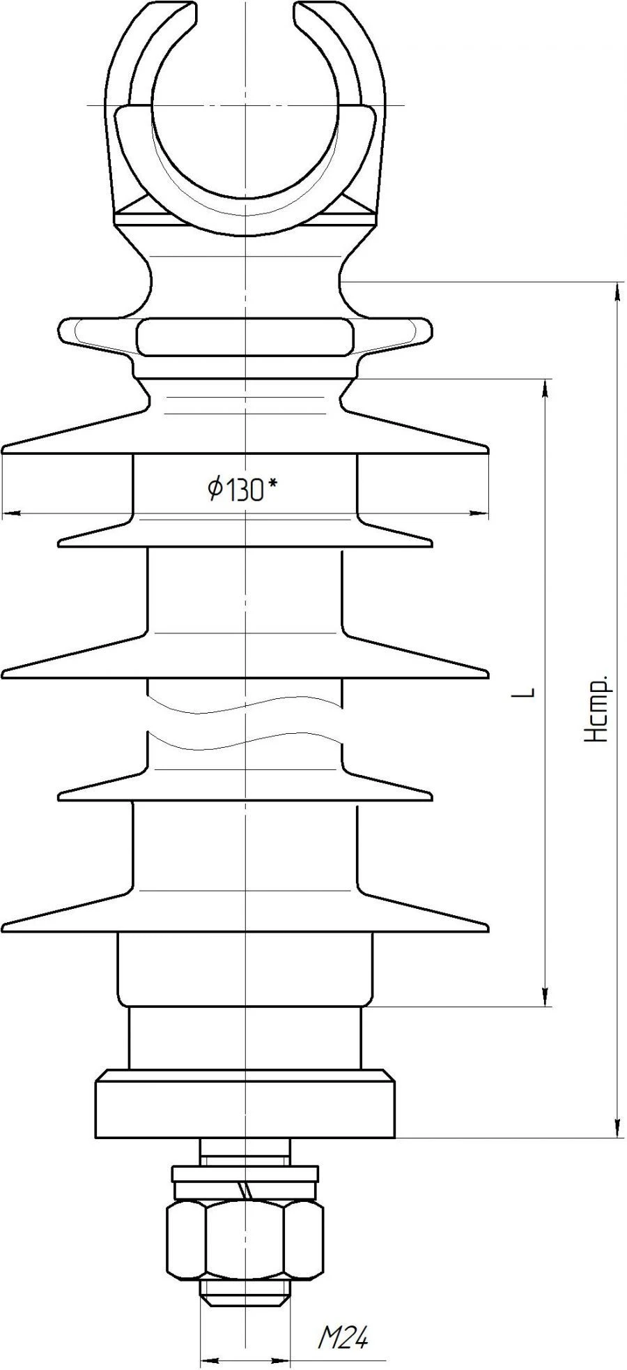 عازل دعم خطي مركب OLSK 12.5-35-A-2