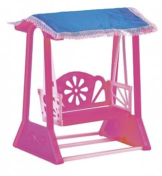 أرجوحة وردية للدُمى حتى 30 سم