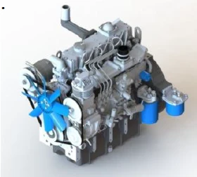 محرك ديزل رباعي الأسطوانات MMZ-4D