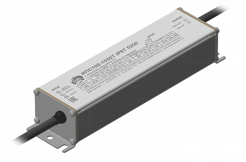 مصدر طاقة LED للإضاءة الداخلية والخارجية - أرجوس IPS100-1050T