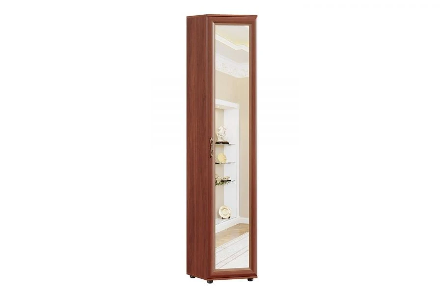 باب ألكسندريا LD 125.001.000 مع مرآة (تشطيب الجوز)