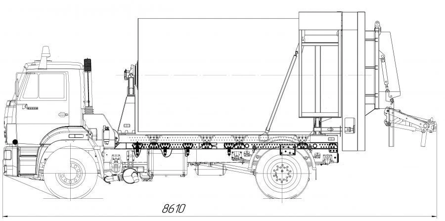 شاحنة جمع النفايات الصلبة ITM-216