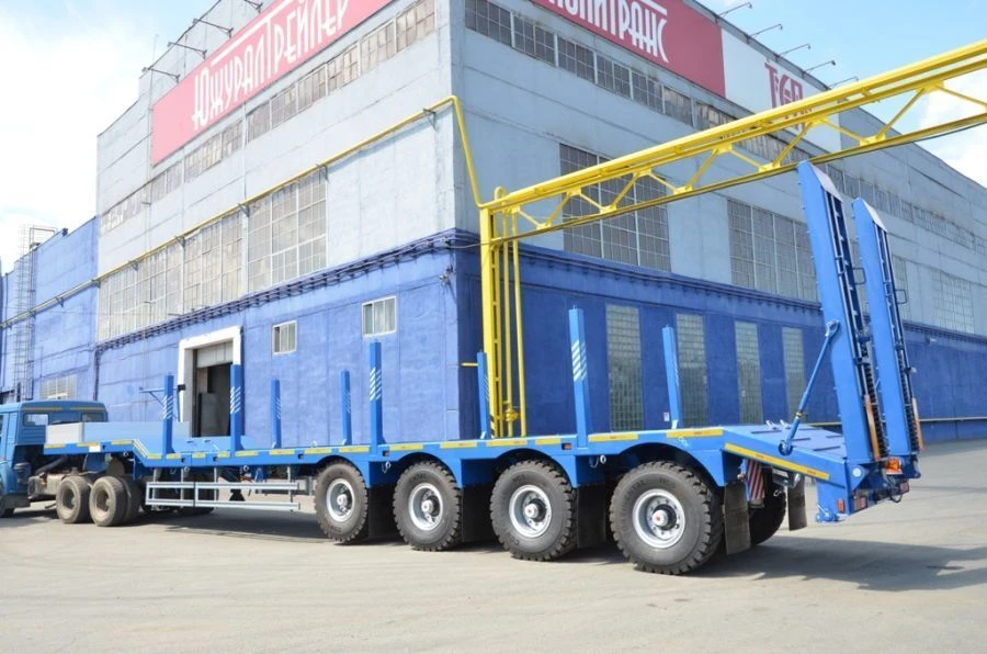 Heavy-Duty Semi-Trailer Politrans 94184-083 with Sliding Metal Platform