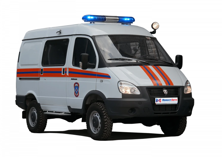 سيارة إنقاذ طارئة متوسطة الحجم (ASM-ST) N1GSB على قاعدة GAZ 27527 مع محرك بنزين