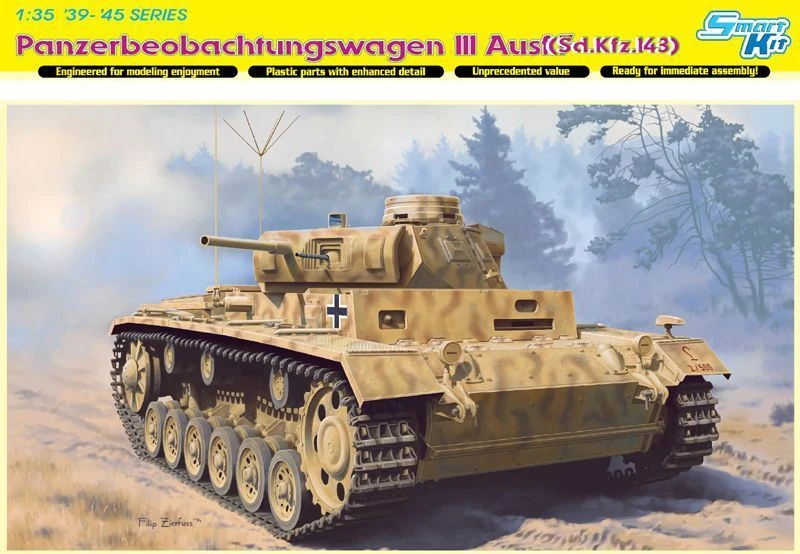 نموذج دبابة مجمعة Pz. Boeb.Wg.III Ausf. F