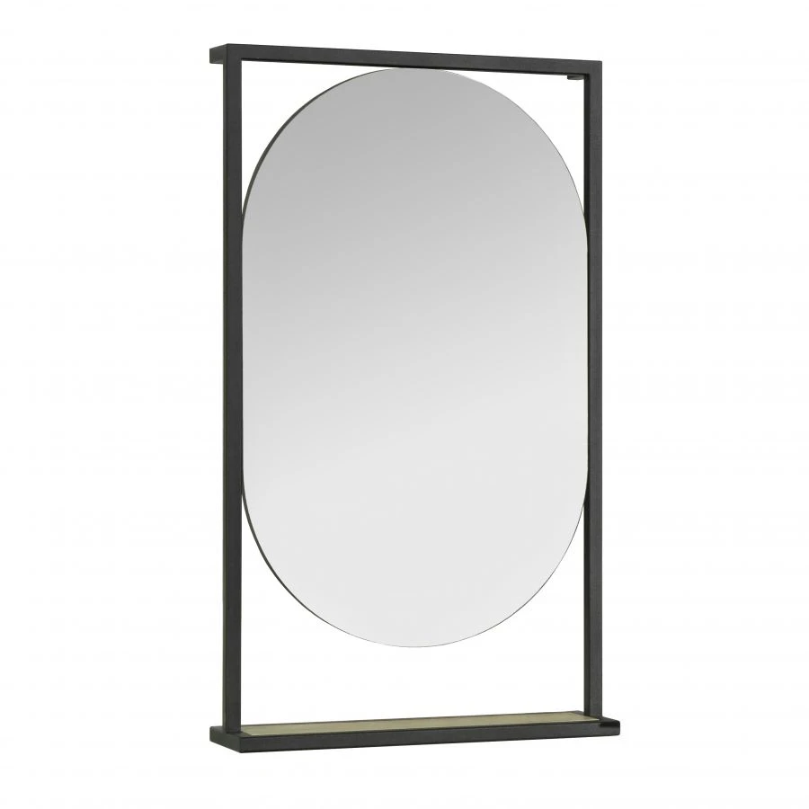 Loft Fabric 50 Mirror with Black Metal Frame Model A242.5.02L.TDU.0