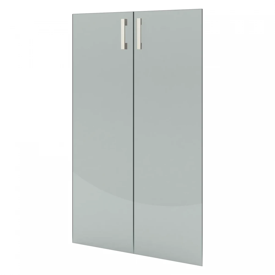 Transparent Glass Doors Set A-304.C (2 pieces)
