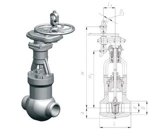 Gate Valve for Steam Turbine Installations 1156-150-ЭК