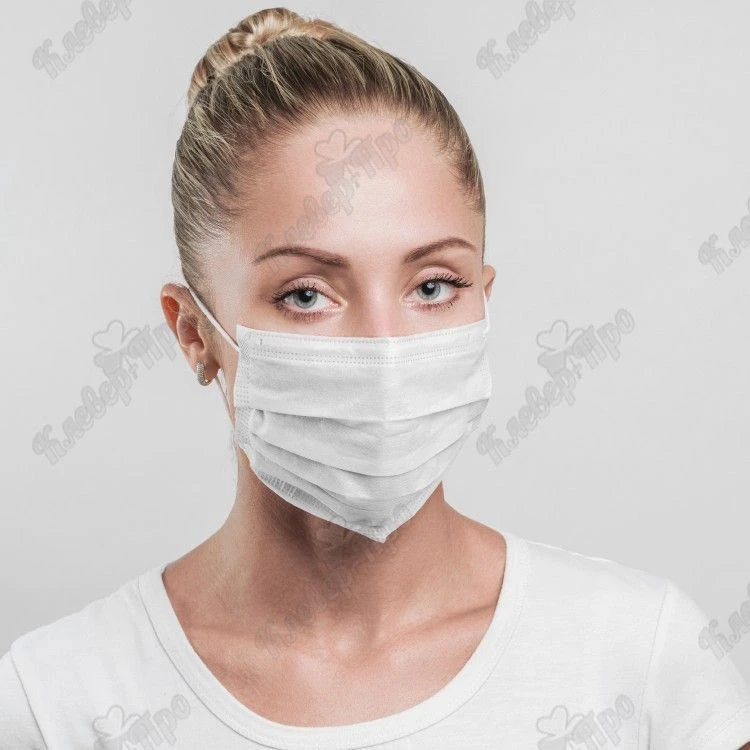 قناع طبي ثلاثي الطبقات للاستخدام لمرة واحدة