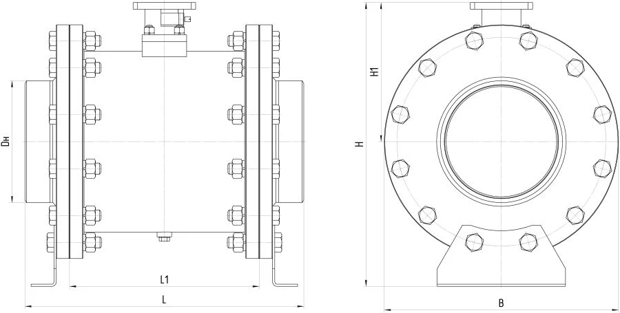 Steel Ball Valve for Sealing and Connecting Pipelines AТЭК.491284.597