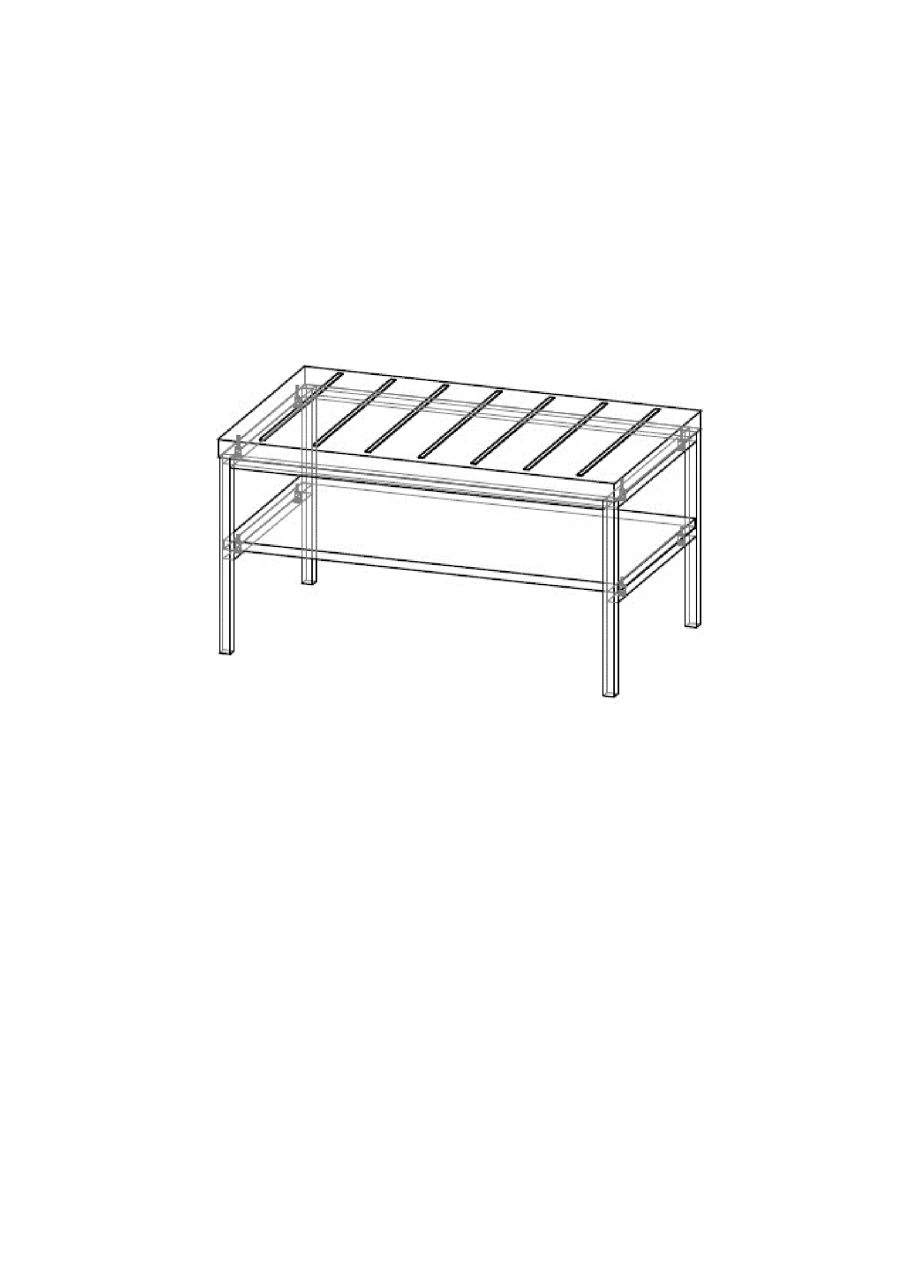 Luggage Stand with Metal Base "MNS V 1